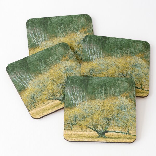 Item preview, Lone yellow tree walll print designed and sold by Bettie-Scott.