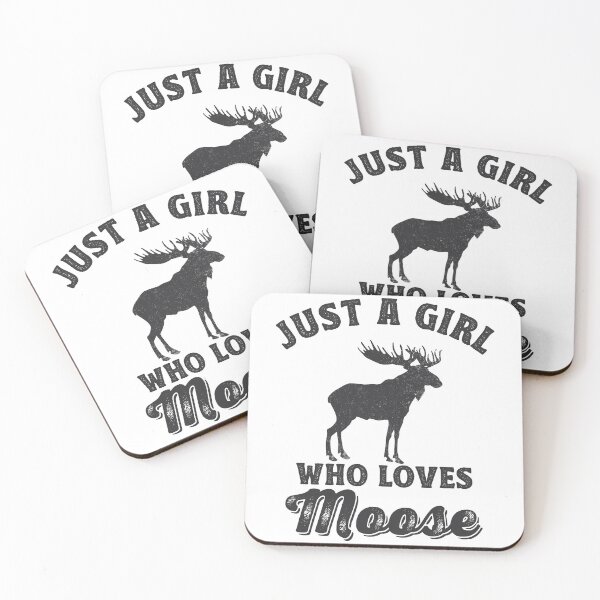 Item preview, Just a Girl Who Loves Moose Lover Gift designed and sold by TonySpencer.