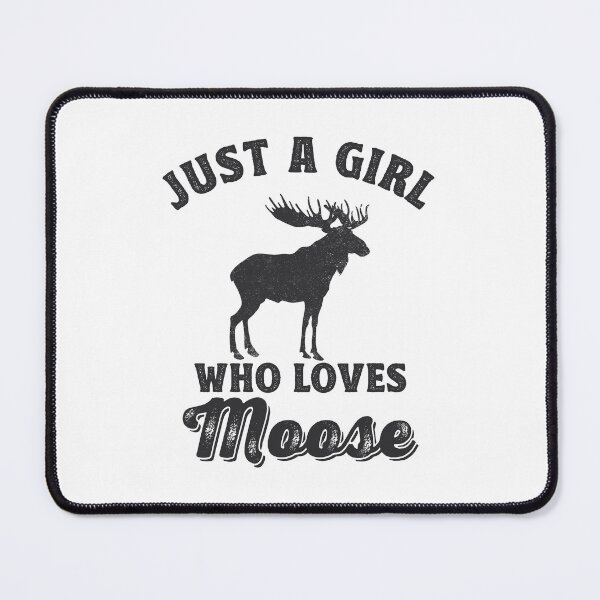 Item preview, Just a Girl Who Loves Moose Lover Gift designed and sold by TonySpencer.