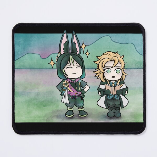 Item preview, Albedo and Tighnari: Cute Genshin Impact Chibi Design designed and sold by Orichalk.