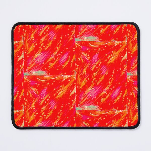 Item preview, Bright Red and Orange Stars Abstract Art designed and sold by Sheeshai23.