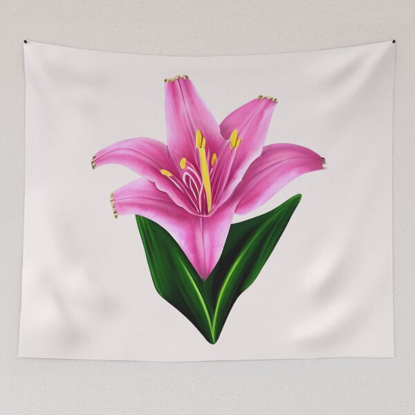 Item preview, Pink lily flower designed and sold by gramizzia.