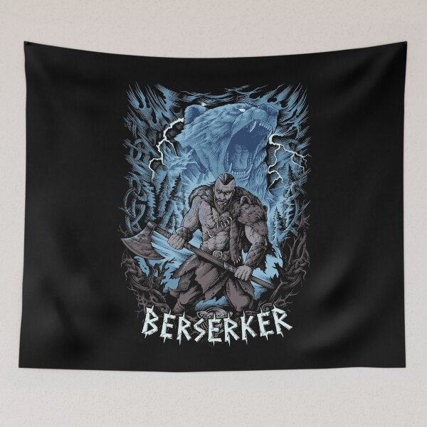 Item preview, Viking Berserker Norse Pagan Bear Warrior designed and sold by BluePagan.