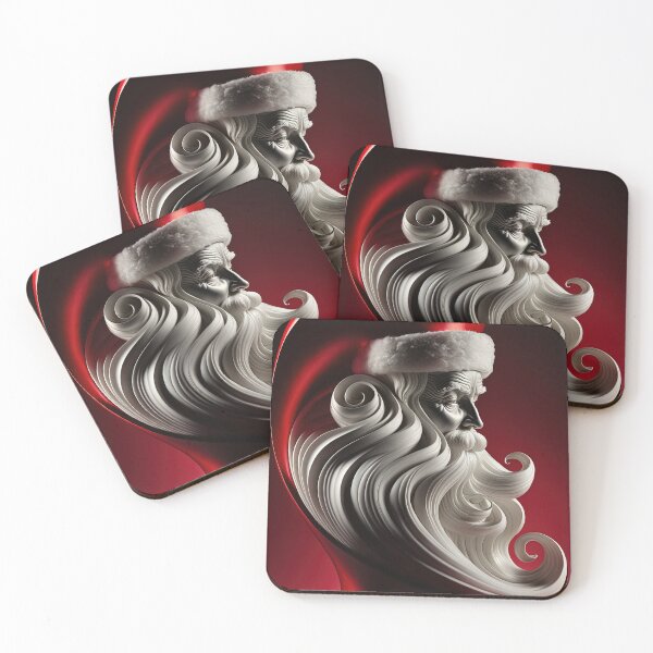 Item preview, Santa Claus Icon, 3D rendered portrait of Father Christmas himself - Original Artwork designed and sold by CloudofKnowing.