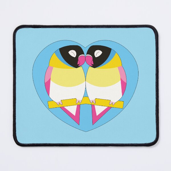 Item preview, Pansexual Pride Lovebirds designed and sold by nolessjess.