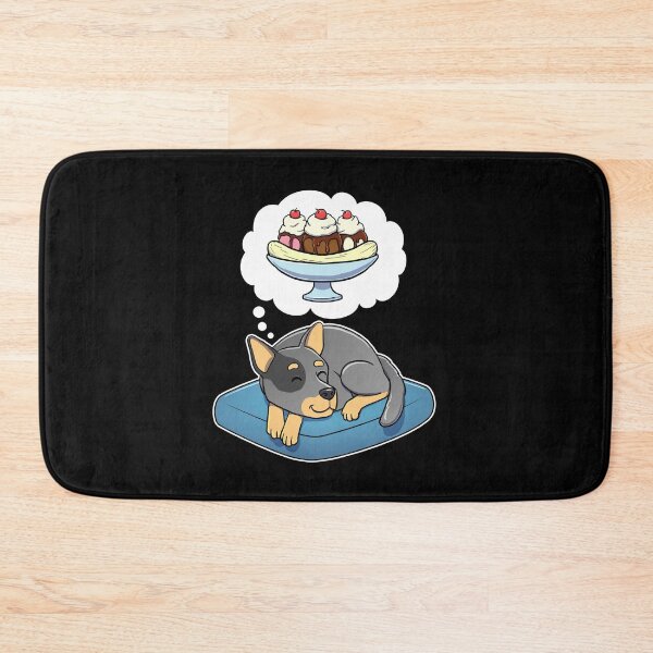 Item preview, Australian Cattle Dog dreaming about Banana Splits designed and sold by DoggieDelights.