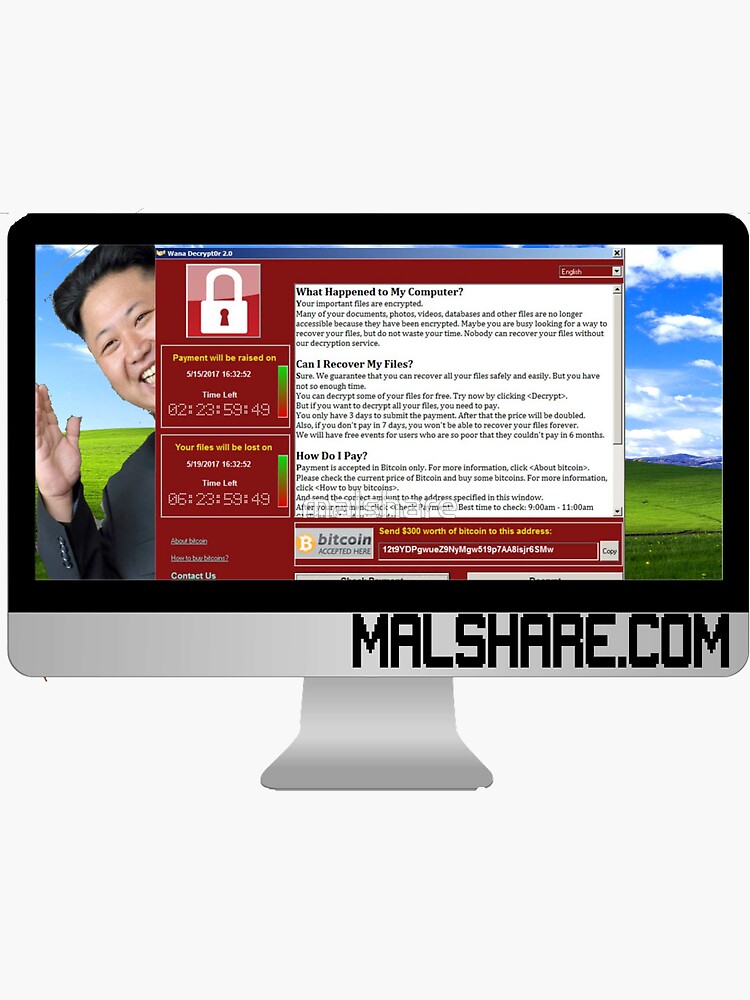 malshare-2017-wannacry-sticker-for-sale-by-malshare-redbubble