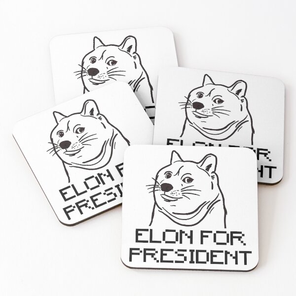 Item preview, Elon for President - v2 on white designed and sold by ClothingnCrypto.