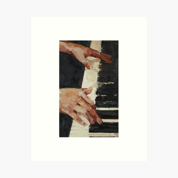 Item preview, Piano painting hands designed and sold by pointJPEG.