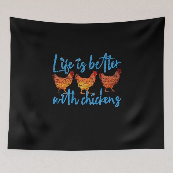 Item preview, Life is better with chicken, Funny chickens lover saying designed and sold by Kalli-design.
