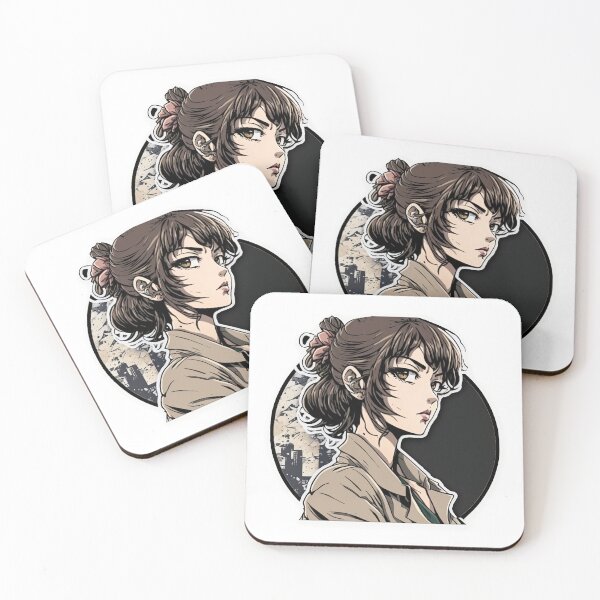 Item preview, Cool Spy Female Anime Character Sticker designed and sold by IngeniousPrint.
