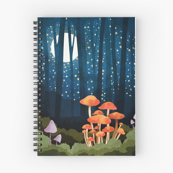 Item preview, Midnight Mushrooms designed and sold by spacefrogdesign.
