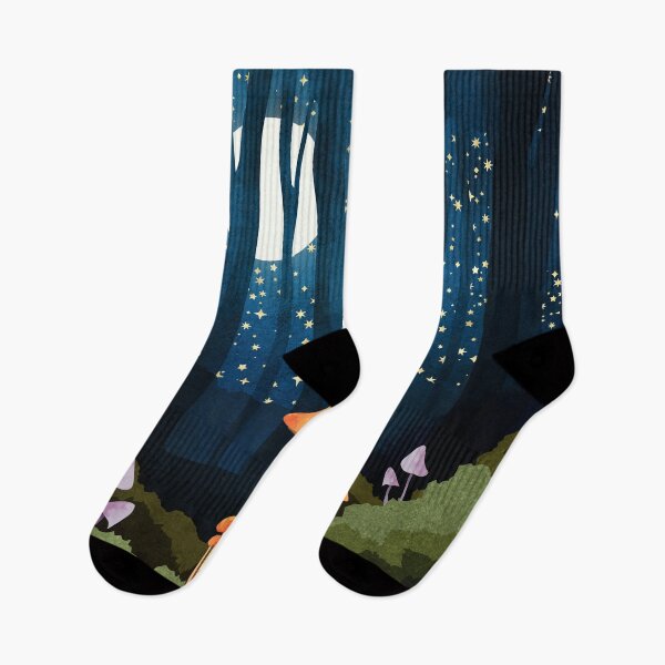 Item preview, Midnight Mushrooms designed and sold by spacefrogdesign.