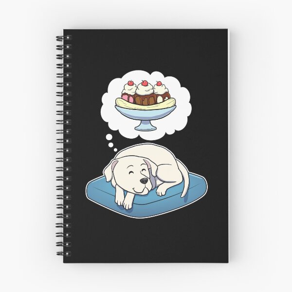 Item preview, Dogo Argentino dreaming about Banana Splits designed and sold by DoggieDelights.
