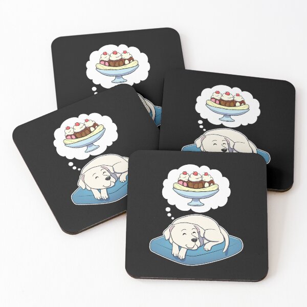 Item preview, Dogo Argentino dreaming about Banana Splits designed and sold by DoggieDelights.
