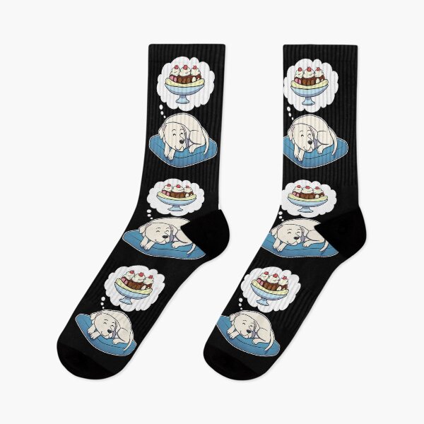 Item preview, Dogo Argentino dreaming about Banana Splits designed and sold by DoggieDelights.