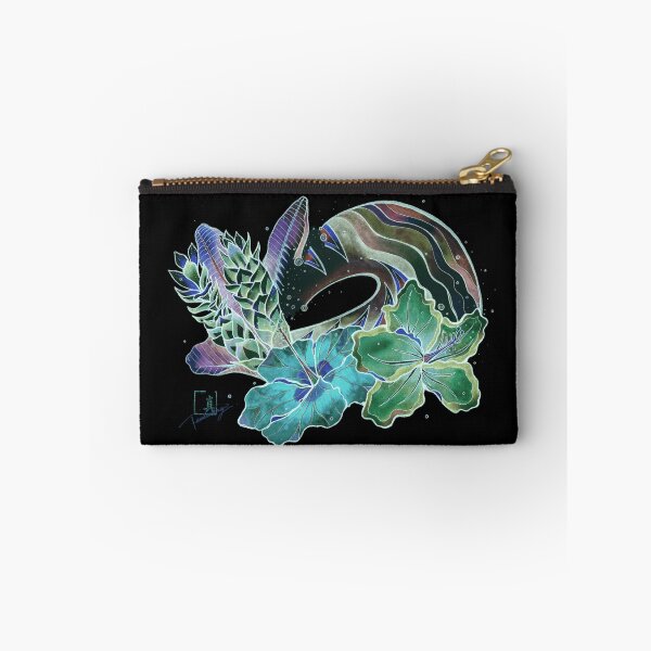 Item preview, Neon Aloha - Blossoms x Moana / Black Background Recommend designed and sold by lilireal  studio.