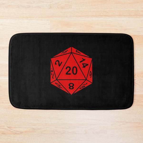 Item preview, Twenty Sided Dice Nat 20 - red dice designed and sold by markeralchemy.