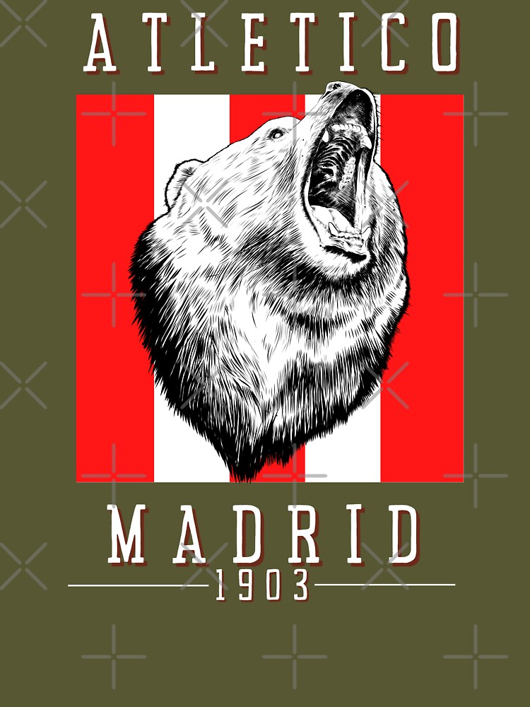 Taza Atleti nuevo escudo con oso y madroño ilustrado por Jorge