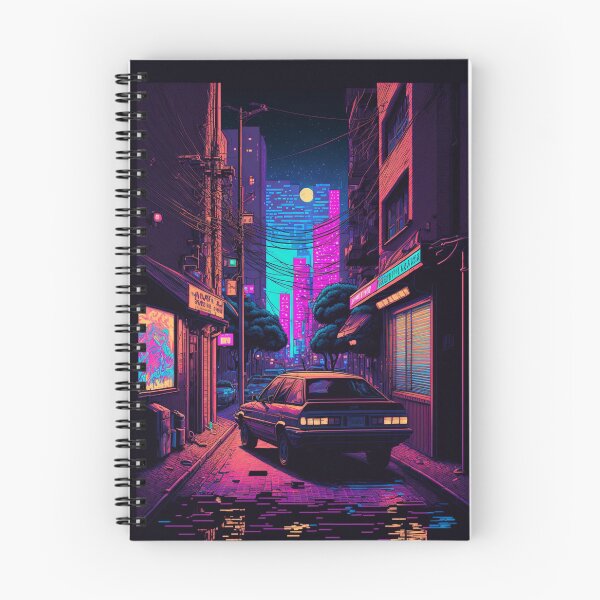 Item preview, Lofi car in a chill alley by night  designed and sold by Hestilyass.