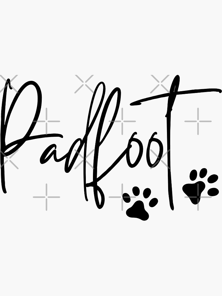 "Padfoot Sticker" Sticker for Sale by Bookdragon77 Redbubble