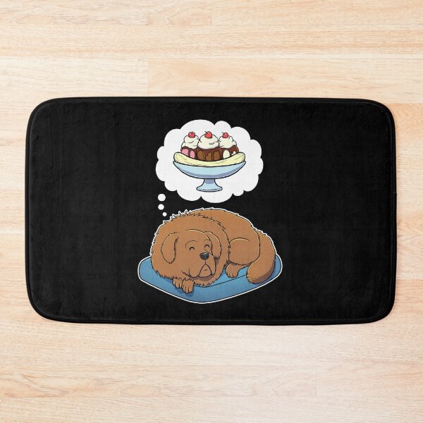 Item preview, Tibetan Mastiff dreaming about Banana Splits designed and sold by DoggieDelights.