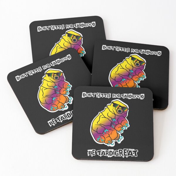 Item preview, Be Tardigreat: Encouraging Tardigrade Water Bear cringe puns designed and sold by sandpaperdaisy.