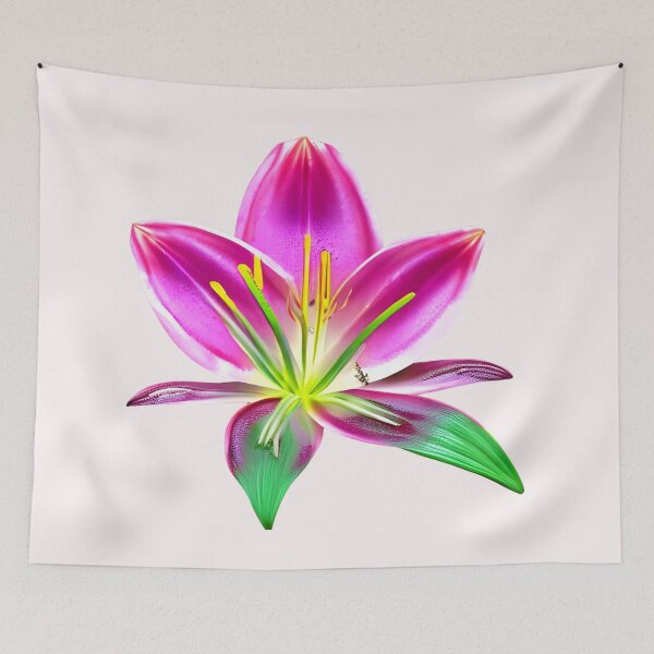 Item preview, Pink lily flower designed and sold by gramizzia.