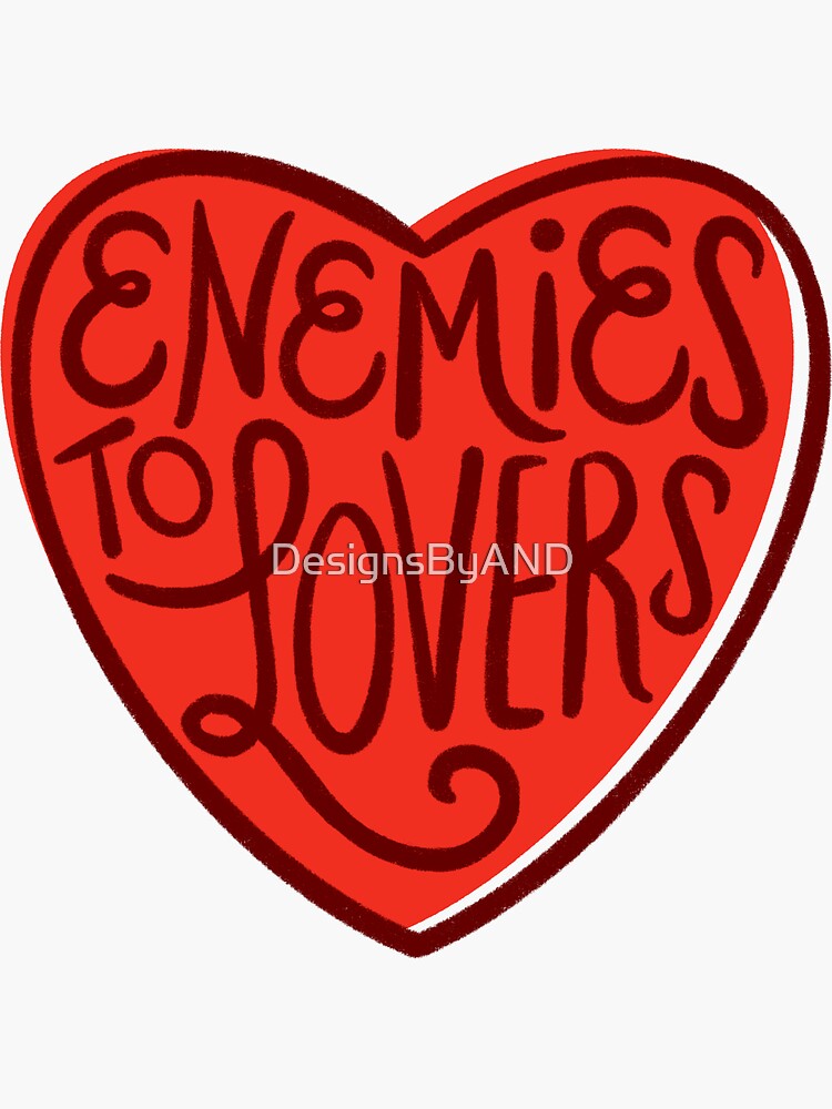 Enemies To Lovers Romance Book Trope Sticker For Sale By Designsbyand Redbubble 9455