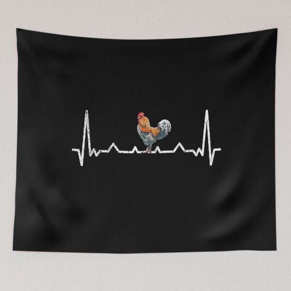 Item preview, Han and Chickens Lovers Heartbeat Gift designed and sold by Kalli-design.