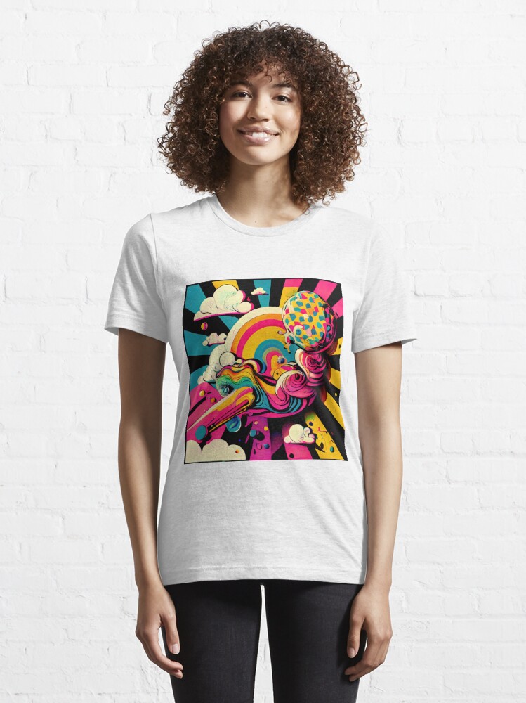 Unique Eye-catching Art: Visually Stunning Designs and Bold Colors |  Essential T-Shirt