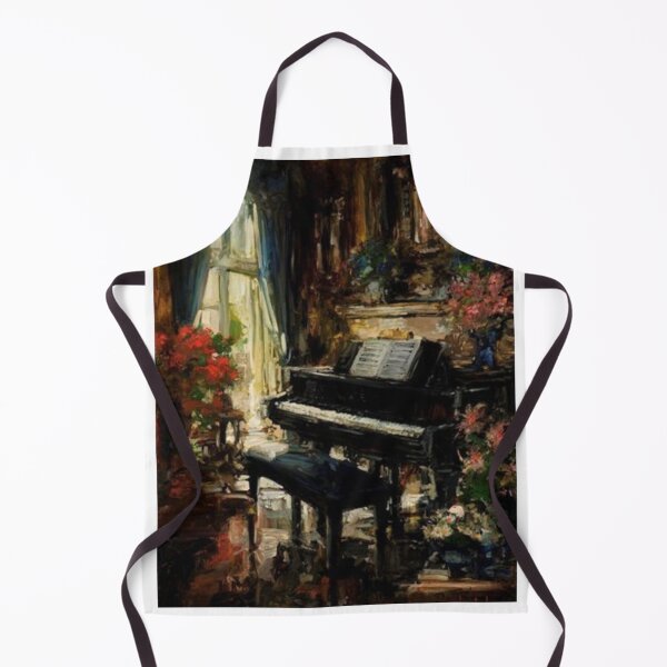 Item preview, piano and flowers designed and sold by pointJPEG.