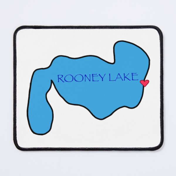 Item preview, Rooney lake outline with heart designed and sold by BakerShaker04.
