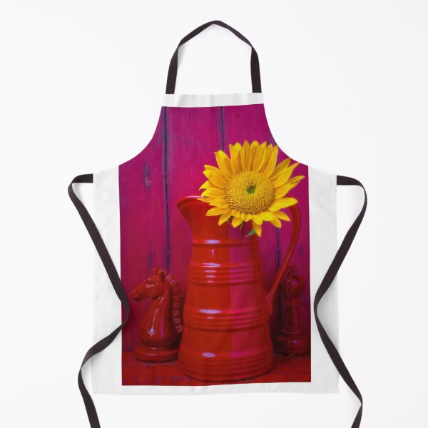 Item preview, Red Pitcher With Sunflower designed and sold by Garry Gay.