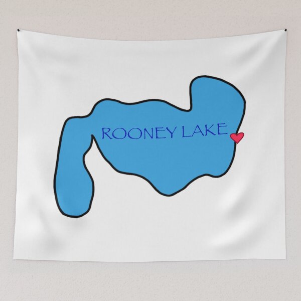 Item preview, Rooney lake outline with heart designed and sold by BakerShaker04.