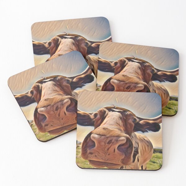 Item preview, Cow nose close up cow painting designed and sold by FarmsteadAcers.