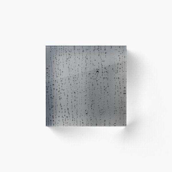 Raindrops Acrylic Block