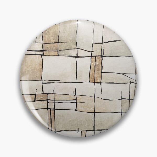 Item preview, CITY STREETS Abstract Squares in Neutral Beige and Brown designed and sold by LynnieLangArt.