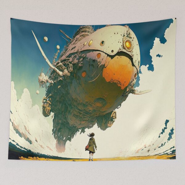 Item preview, Gigantic Airship 80s anime  designed and sold by Hestilyass.