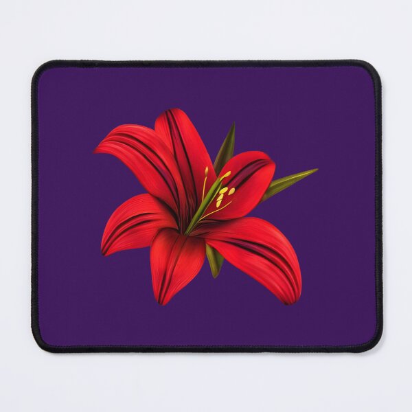 Item preview, Red lily flower designed and sold by gramizzia.