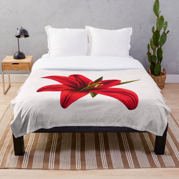 Item preview, Red lily flower designed and sold by gramizzia.