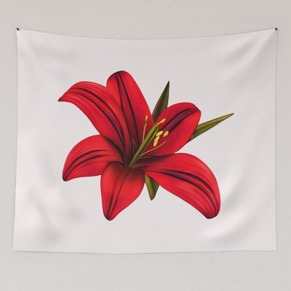 Item preview, Red lily flower designed and sold by gramizzia.