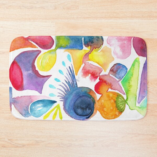 Item preview, Colorful Bright Whimsical Abstract Original Watercolor Painting designed and sold by ColorItAllArt.