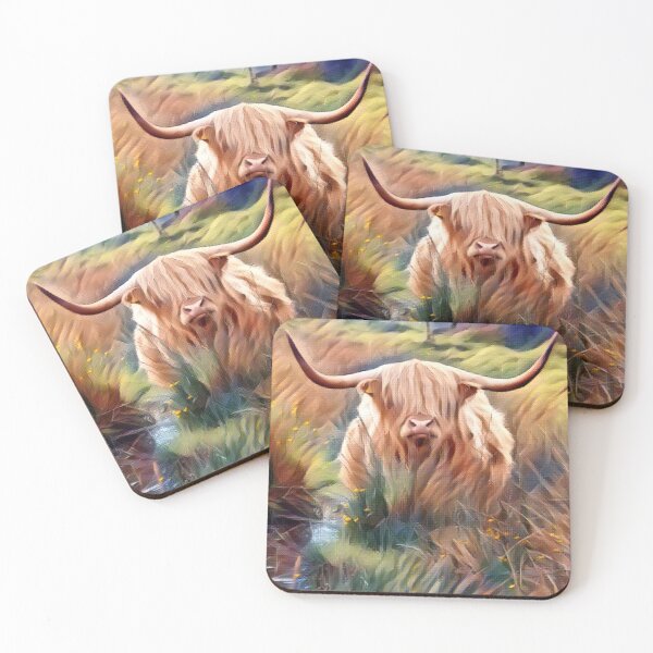 Item preview, Harry Highland Cow in the marsh designed and sold by FarmsteadAcers.