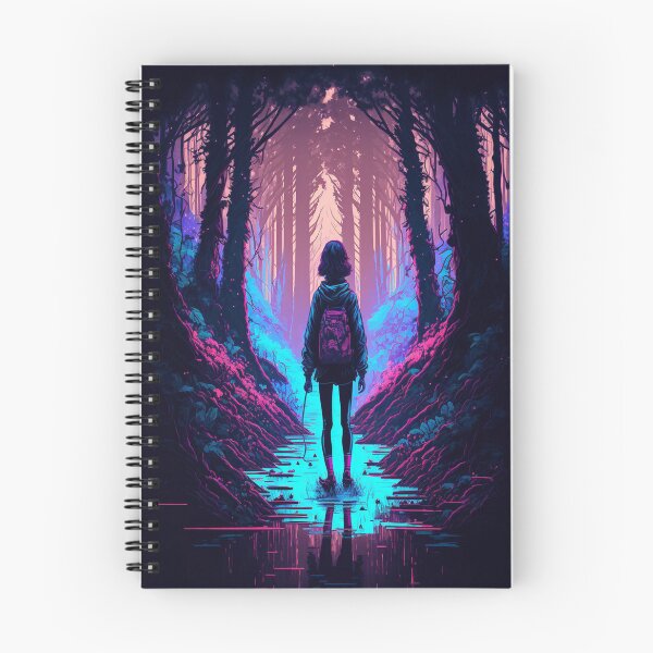 Aperçu de l'œuvre Retrowave/Lofi girl in a fairy forest créée et vendue par Hestilyass.