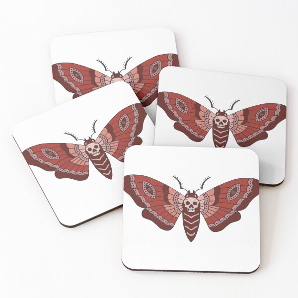 Item preview, Red Skull Moth designed and sold by Milibella.
