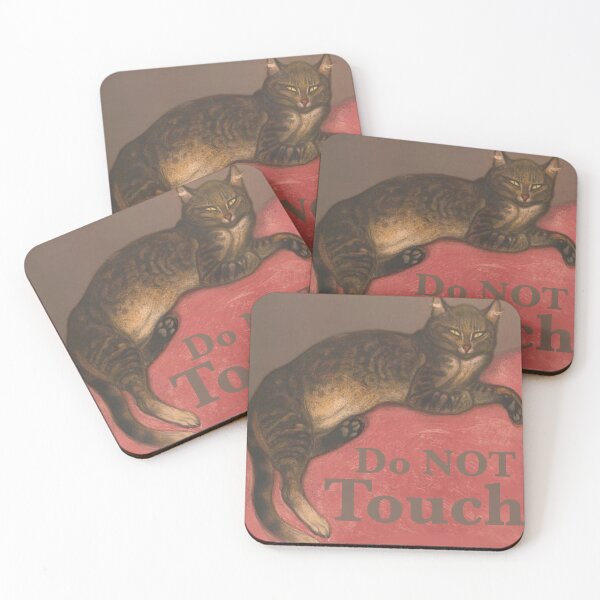 Item preview, Do Not Touch - L'Hiver: Chat sur un Coussin 1909 designed and sold by ArcherAshleyArt.
