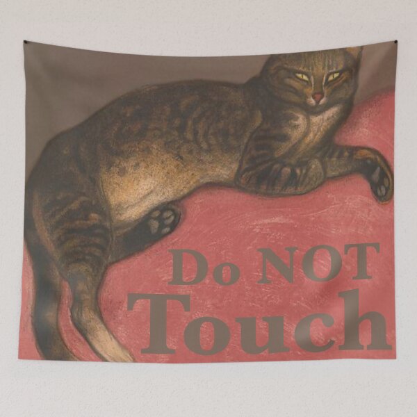 Item preview, Do Not Touch - L'Hiver: Chat sur un Coussin 1909 designed and sold by ArcherAshleyArt.