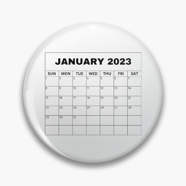 Item preview, January Calendar 2023 designed and sold by Binsagar.