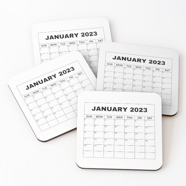 Item preview, January Calendar 2023 designed and sold by Binsagar.